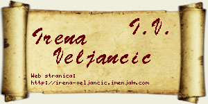 Irena Veljančić vizit kartica